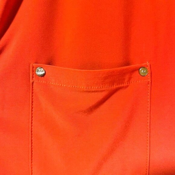 Sz XL Burnt Orange Anne Klein Short Sleeve Flowy Elegant Top Nearly New EUC - Picture 7 of 9
